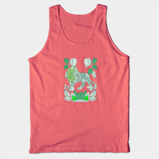 Lion in Nature Tank Top by Artubble